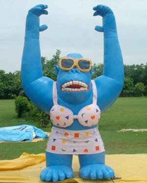 Giant Blue Gorilla Inflatable Balloon For USA & Canada