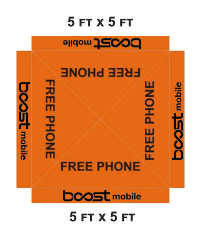 Boost Mobile Canopy Tent Cover