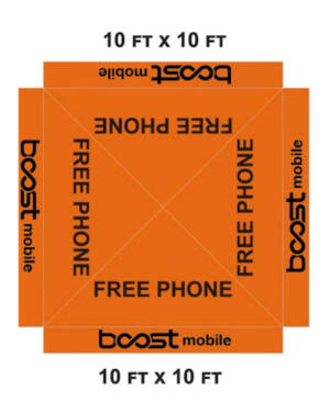 Boost Mobile Tent Cover