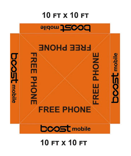 Boost Mobile Tent Cover