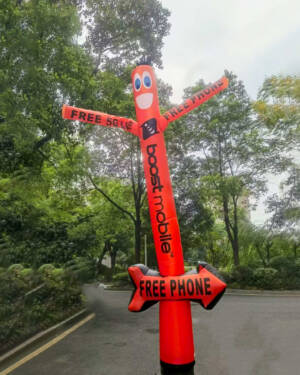20ft Boost Mobile Air Dancer With Arrow Sign - Image 2