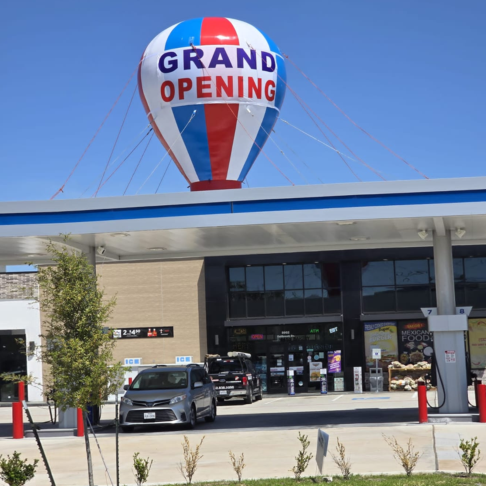 Grand Opening Giant Advertising Inflatable Rooftop Balloon