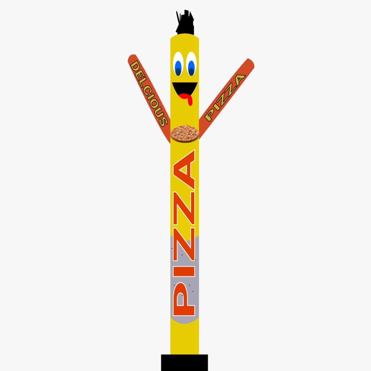 20ft Pizza Inflatable Tube Man Air Dancer