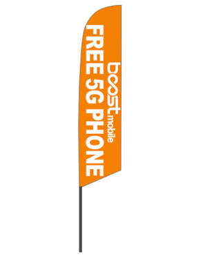 Boost Mobile Feather Flag