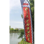 Fast Oil Change Advertising Flag