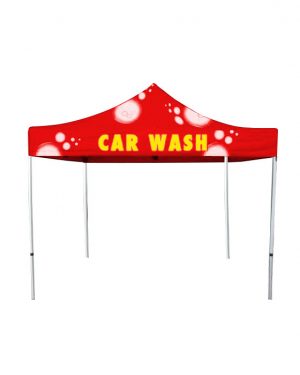 CAR WASH Red POP UP Canopy Tent 10 FT X 10 FT