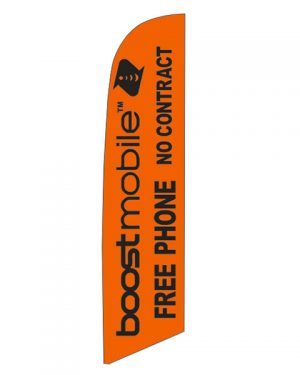 Boost mobile Free phone Feather Flag