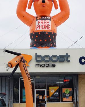 20 Ft Boost Mobile Giant Inflatable DOG