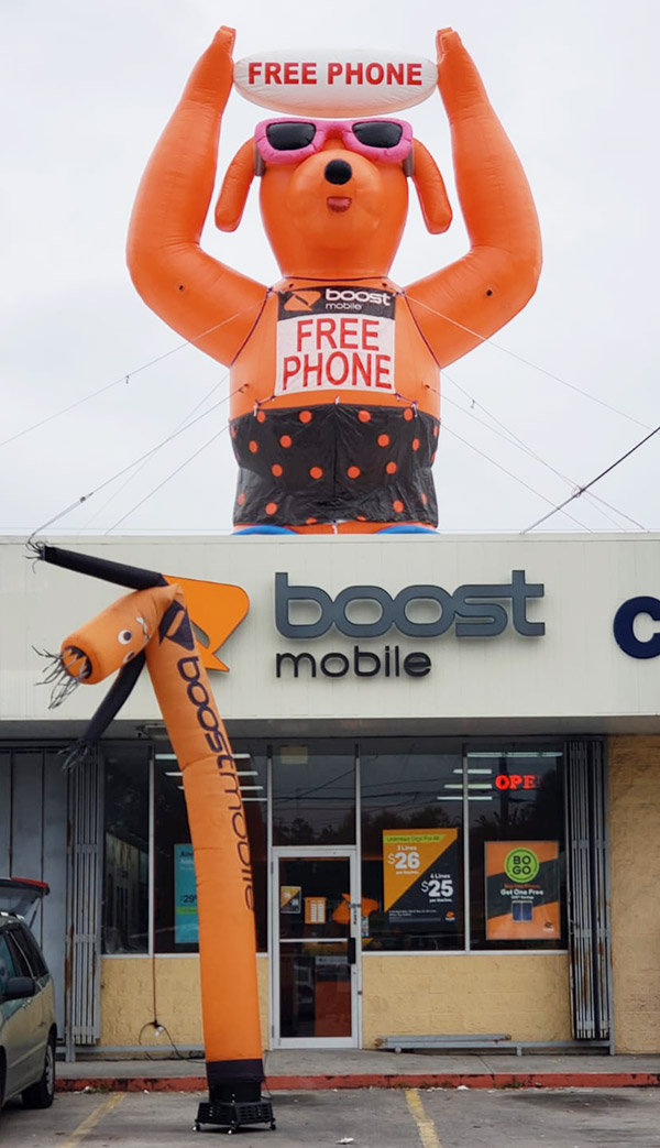 20 Ft Boost Mobile Giant Inflatable DOG