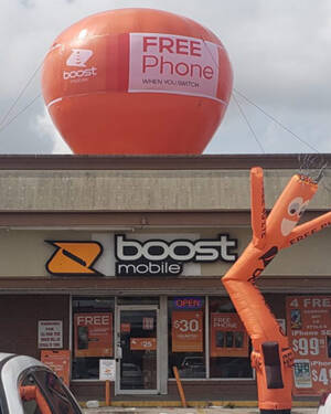 Boot Mobile Inflatable Giant Roof Top Balloon 20 Ft
