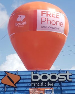 Boot Mobile Inflatable Giant Roof Top Balloon 20 Ft