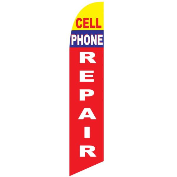 Cell Phone Repair Feather Flag
