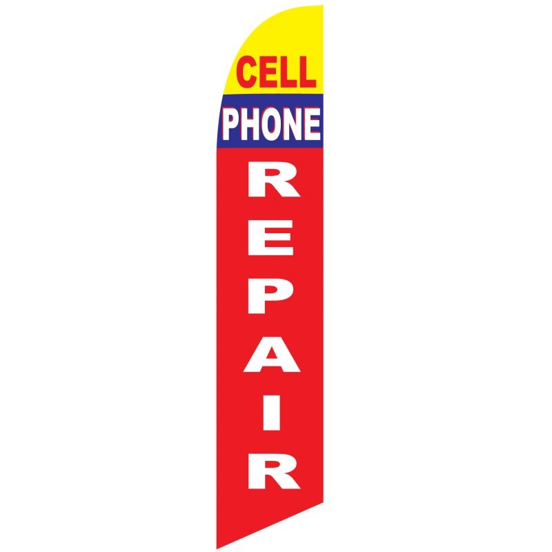 Cell Phone Repair Feather Flag