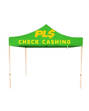 PLS CHECK CASHING Pop Up Tents
