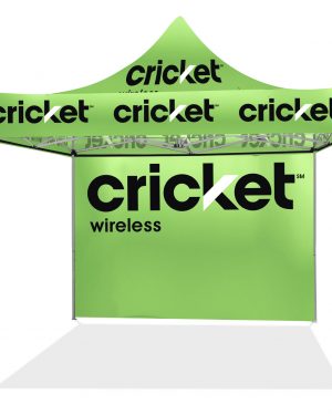 Cricket Wireless Complete Tent With Back Wall 10 Ft x 10 Ft
