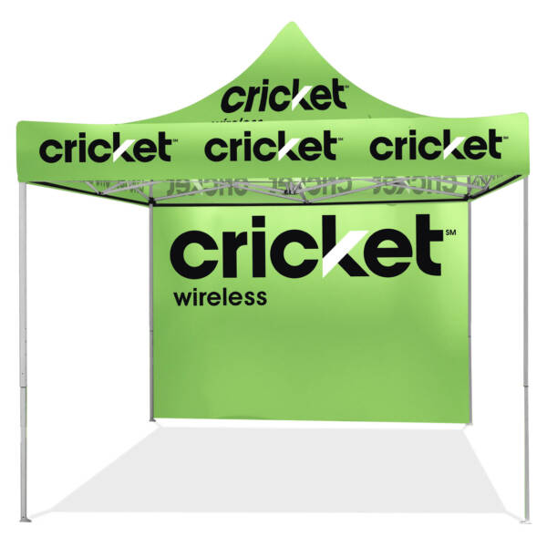 Cricket Wireless Complete Tent With Back Wall 10 Ft x 10 Ft