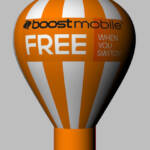Boot Mobile Inflatable Giant Roof Top Balloon 20 FT ORANGE & WHITE