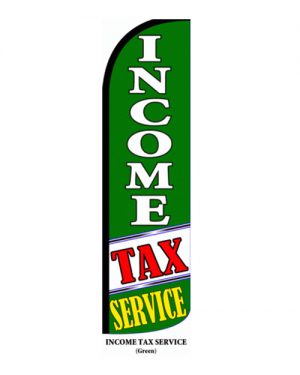 Income Tax Service Feather Flag