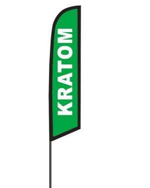 Kratom Feather Flag
