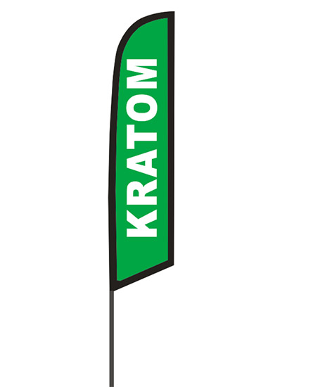 Kratom Feather Flag