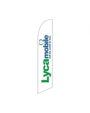 Lyca Mobile Feather Flag