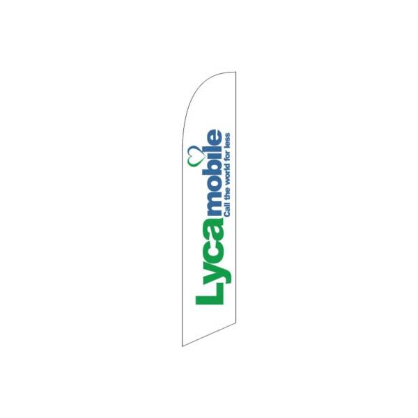 Lyca Mobile Feather Flag