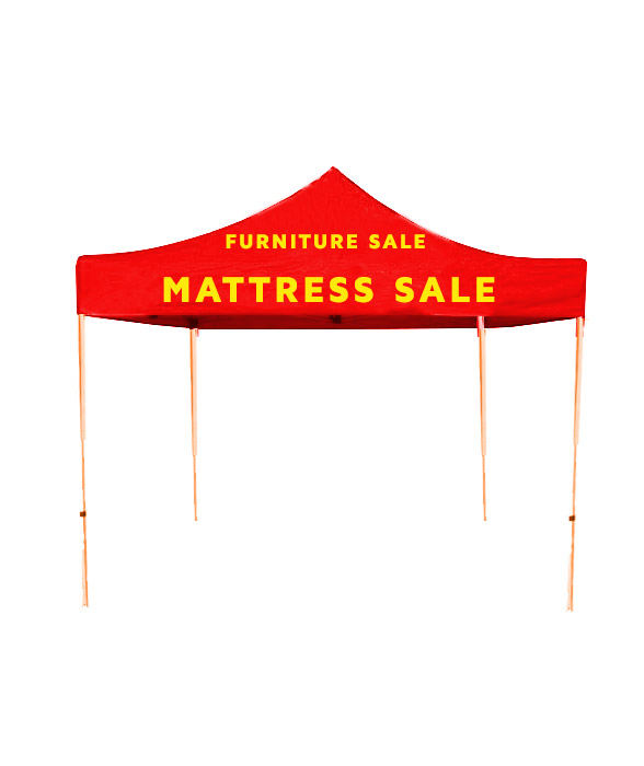 MATTRESS SALE POP UP TENT