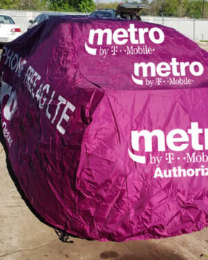 Metro by T Mobile Advertising Car Cover Free Phone 4G LTE