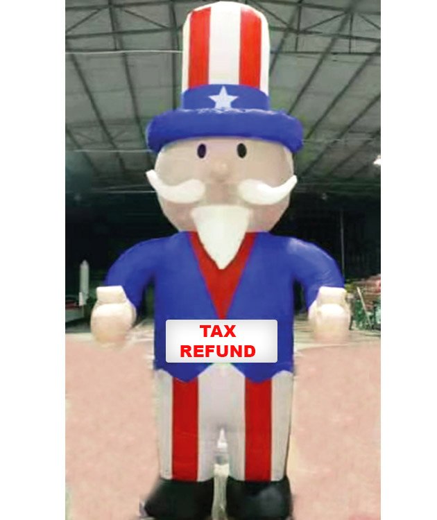 Tax Refund Uncle Sam Inflatable Costumes Suit