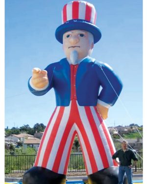 Uncle Sam Giant Roof Top Balloon 20 Ft