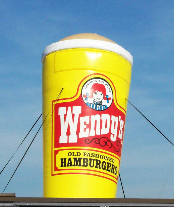 Wendys Inflatable Giant Roof Top Balloon 20 Ft