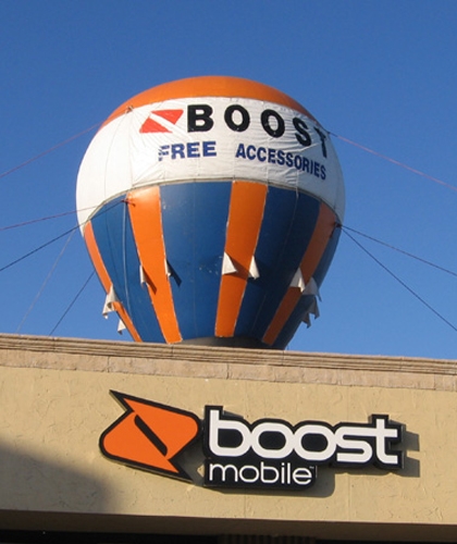 Giant Boost Mobile Advertising Balloon