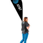 At & T Backpack Flag
