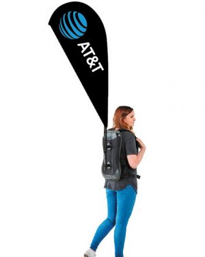 At & T Backpack Flag | Advertising Technology Falg - Arrow dancer