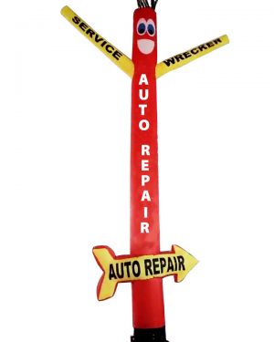 Auto Repair Air Dancer Tube Man With Arrow Sign