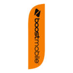 Boost Mobile Orange Feather Flag