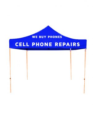 WE REPAIR CELL PHONES Pop Up Tents 10 ft x 10 ft
