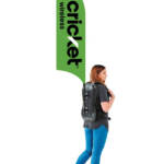 Cricket Wireless Backpack Flag