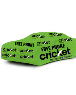 Cricket Advertising Car Cover