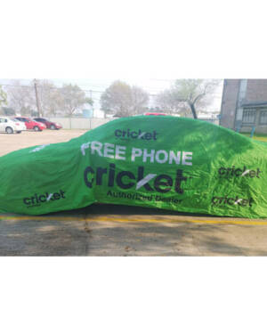 Cricket Advertising Car Cover