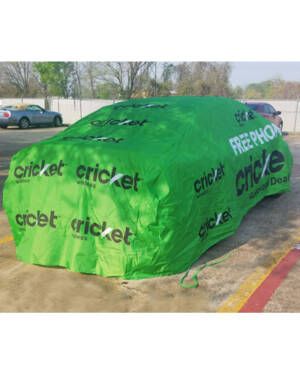 Cricket Advertising Car Cover