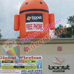 20 Ft Android Boost Inflatable Giant Roof Top Balloon