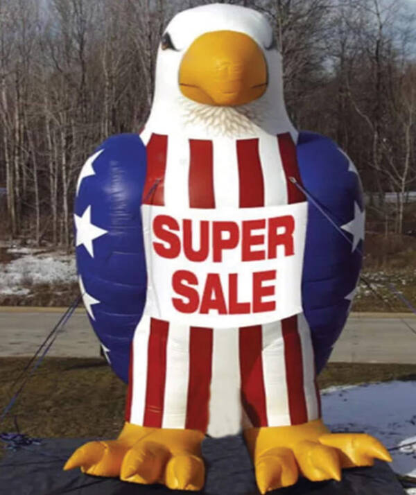 Super Sale Giant Inflatable American Eagle Ballon 20Ft