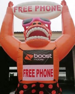 Boost Mobile Giant Inflatable Gorilla 20 Ft
