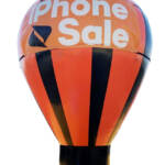 Iphone Sale Boot Mobile Inflatable Giant Roof Top Balloon 20 Ft