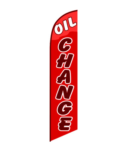 Oil Change Feather Flag