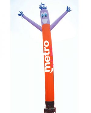 Metro by T Mobile Purple Orange Air Dancer Tube Man