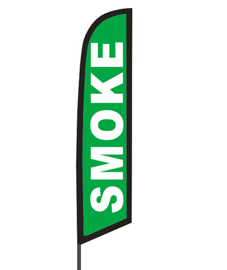 Smoke Shop Feather Flag