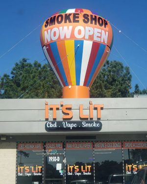 20 Ft SMOKE SHOP Inflatable Giant Roof Top Balloon