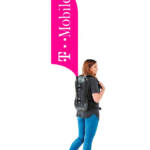 T MOBILE BACKPACK FLAG